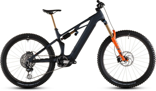 2026 Cube Cube Stereo Hybrid One77 Hpc Slt 800 Electric Mountain Bike In Galaxy And Orange