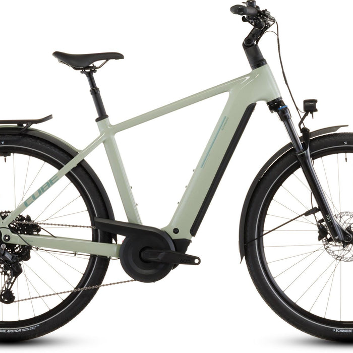 2026 Cube Cube Kathmandu Hybrid One 800 Electric Hybrid Bikes In Pea And Green