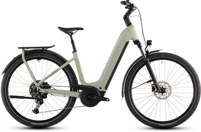 2026 Cube Cube Kathmandu Hybrid One 800 Easy Entry Electric Hybrid Bikes In Pea And Green