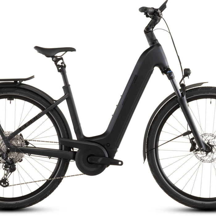 2026 Cube Cube Kathmandu Hybrid Pro 800 Easy Entry Electric Hybrid Bikes In Coal And Black