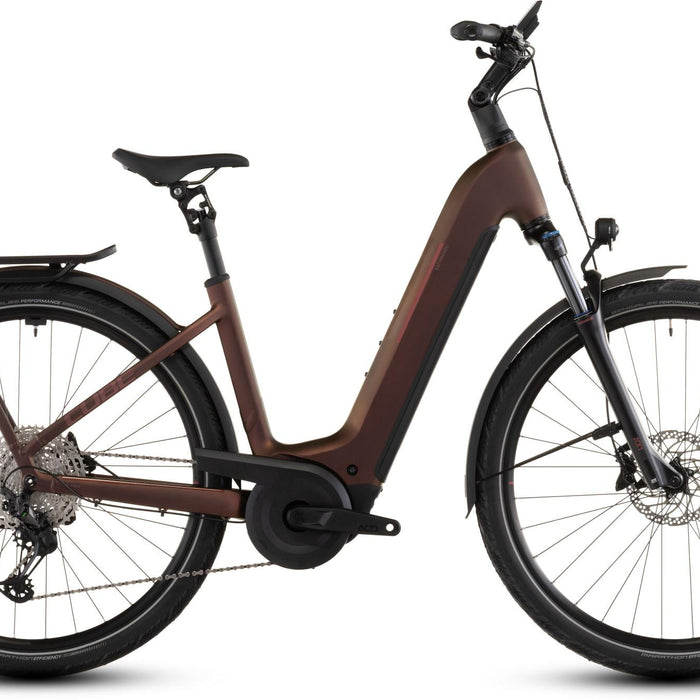 2026 Cube Cube Kathmandu Hybrid Pro 800 Easy Entry Electric Hybrid Bikes In Sunglow And Chrome