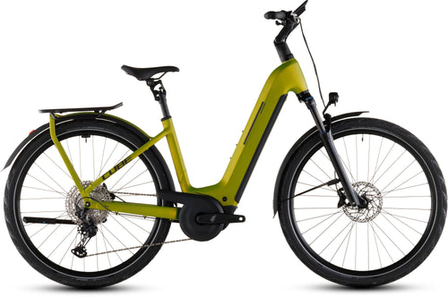 2026 Cube Cube Kathmandu Hybrid Pro 800 Easy Entry Electric Hybrid Bikes In Lizard And Black