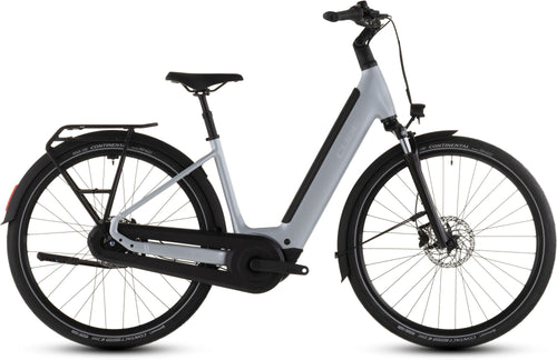 2026 Cube Cube Supreme Hybrid Comfort One 600 Easy Entry Electric Hybrid Bikes In Foggrey And Reflex