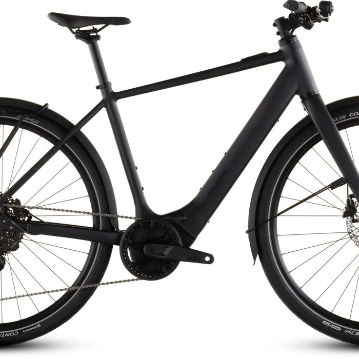 2026 Cube Cube Editor Hybrid Pro 400X Fe Electric Hybrid Bikes In Coal And Prism