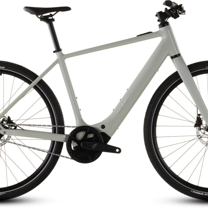 2026 Cube Cube Editor Hybrid Slx 400X Electric Hybrid Bikes In Reedbeige And Chrome