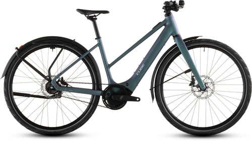 2026 Cube Cube Editor Hybrid Slt 400X Fe Trapeze Electric Hybrid Bikes In Smaragdgrey And Prism