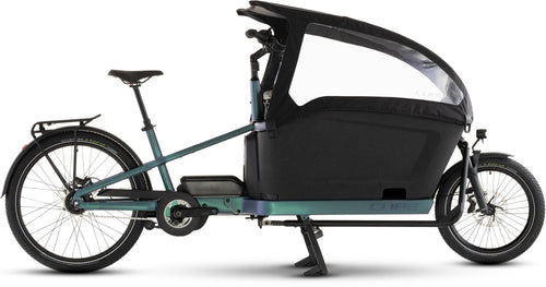 2026 Cube Cube Cargo Hybrid Comfort Pro Family 800 Electric Hybrid Bikes In Smaragdgrey And Reflex