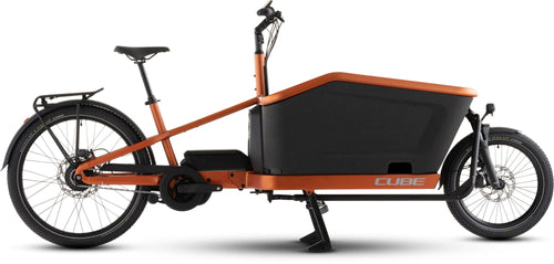 2026 Cube Cube Cargo Hybrid Comfort Slx 800 Electric Hybrid Bikes In Rustorange And Reflex