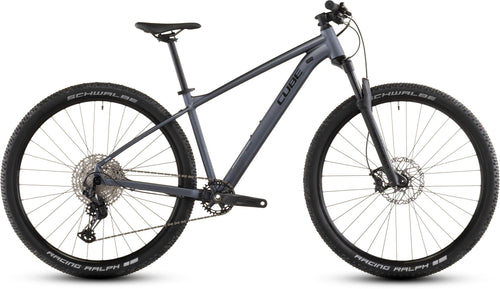 2026 Cube Cube Reaction Slx Hardtail Mountain Bike In Metallicgrey And Black
