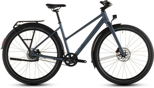 2026 Cube Cube Editor Pro Fe Trapeze Hybrid Bike In Mineralblue And Chrome