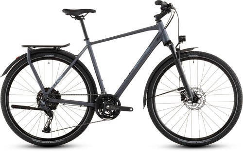 2026 Cube Cube Kathmandu Exc Hybrid Bike In Metallicgrey And Chrome