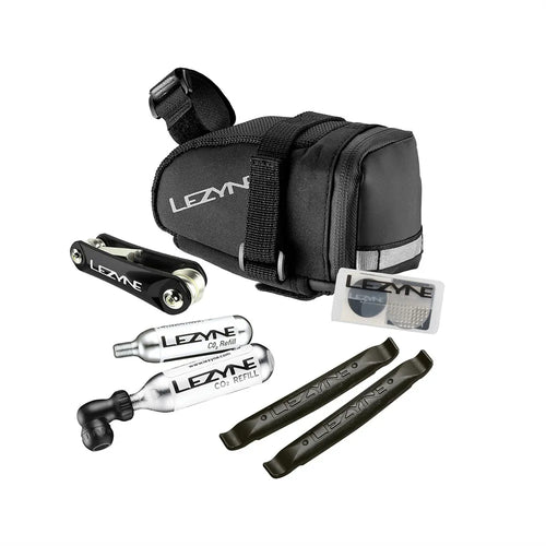 Lezyne M Caddy CO2 Kit And Saddlebag in Black