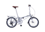 Dahon Boardwalk D7 20" folding bike in Silver Grey, side view