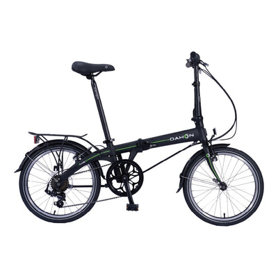 Dahon Vybe D7 folding bike in Obsidian, side view