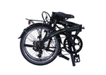 Dahon Vybe D7 folding bike in Obsidian, folded
