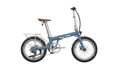 UTO Afternoon Vintage OG20 Electric Folding Bike in Satin Blue
