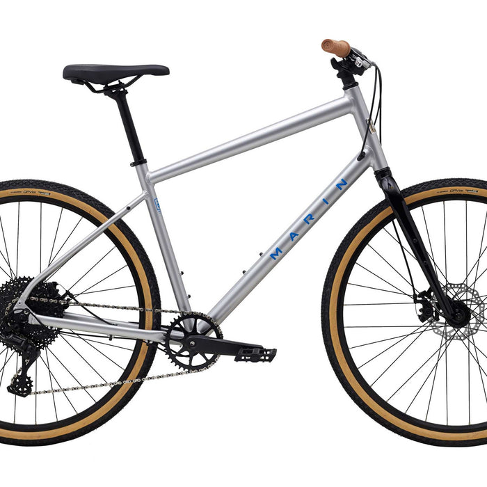 2025 Marin Kentfield 2 Hybrid Bike in Silver
