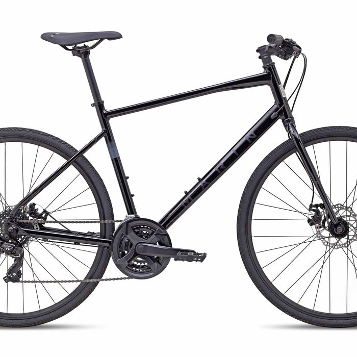 2025 Marin Fairfax 1 Hybrid Bike in Black