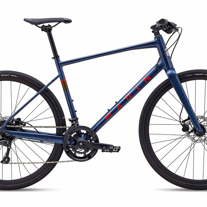 2025 Marin Fairfax 3 Hybrid Bike in Blue