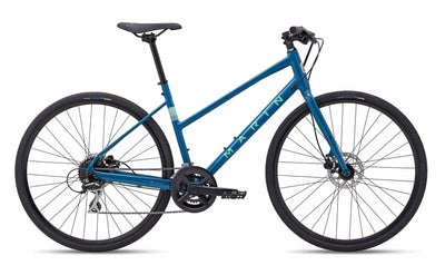 Marin Fairfax 2 Step Thru Hybrid Bike in Blue