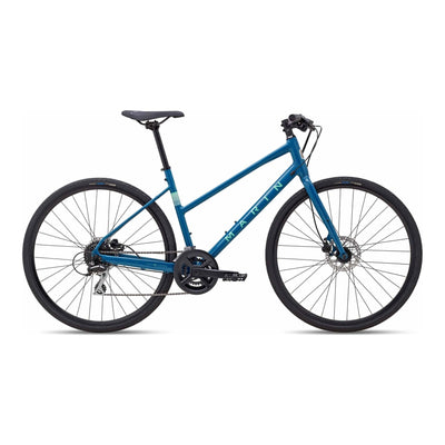 Marin Fairfax 2 Step Thru Hybrid Bike in Blue