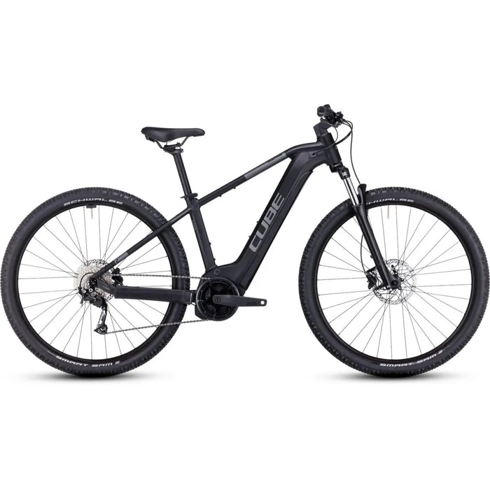 2023 Cube Reaction Hybrid Performance 625 Electric Bike in Black/Grey