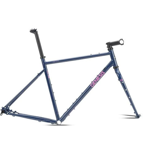 2025 Genesis Croix De Fer 725 Steel Gravel Bike Frameset in Blue