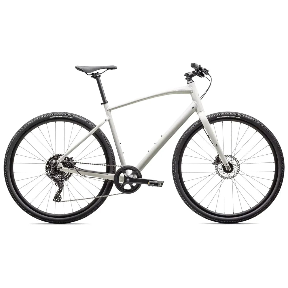 2025 Specialized Sirrus X 2.0 Hybrid Bike in Gloss Dune White