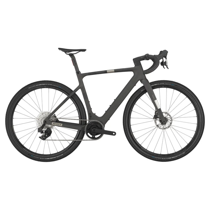 2025 Scott Solace Gravel 30 Carbon Electric Gravel Bike in Carbon Black