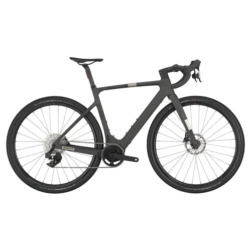 2025 Scott Solace Gravel 30 Carbon Electric Gravel Bike in Carbon Black