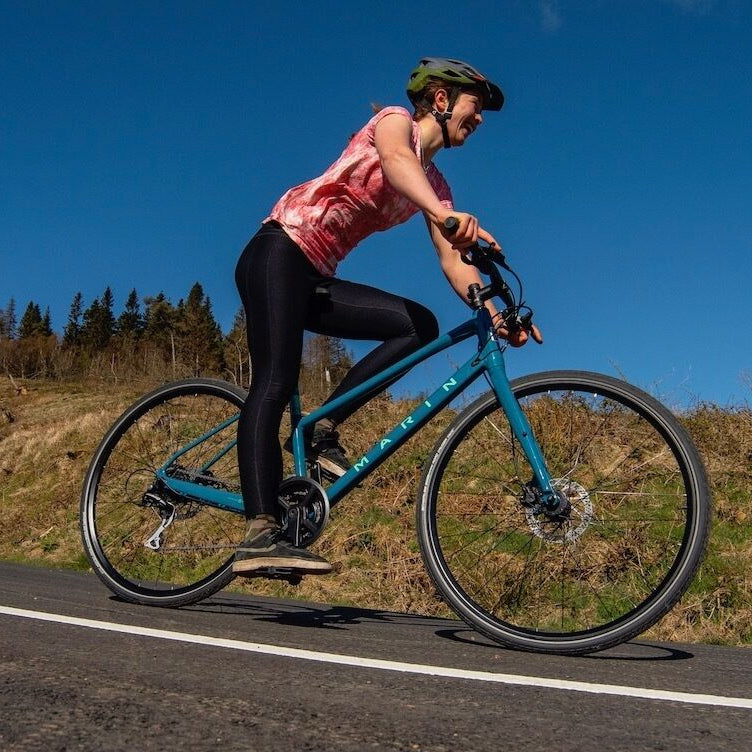 Marin Fairfax 2 Step Thru Hybrid Bike in Blue