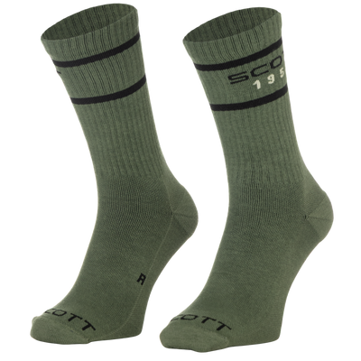 SCOTT Retro Casual Crew Sock (Pack 3) in Tranquil Green, main view