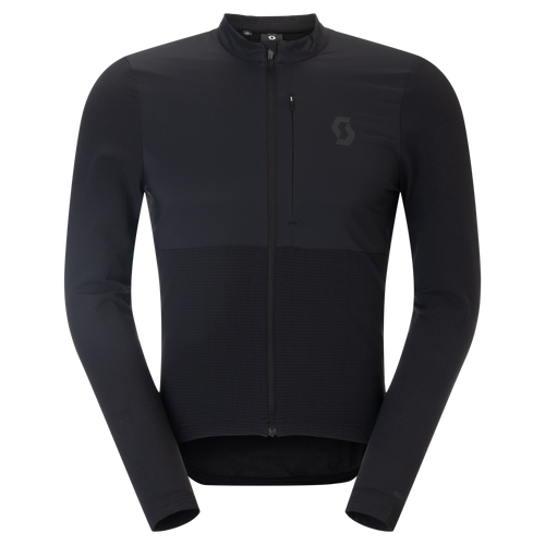SCOTT Endurance Warm Long-sleeve Men's Jersey in Black, main view