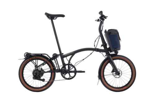 Brompton Electric G Line with SuperRoll+ and Handlebar Control e-Motiq system 4-speed in Space Black