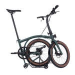 Brompton G Line 8 Speed Folding Bike Size M With Rack in Forest Green