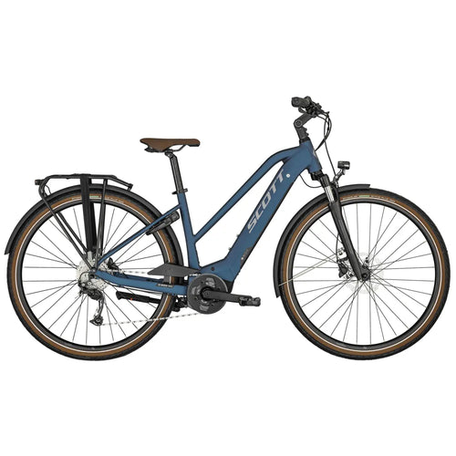 2023 Scott Sub Active eRIDE 20 Women's Electric Hybrid Bike in Blue