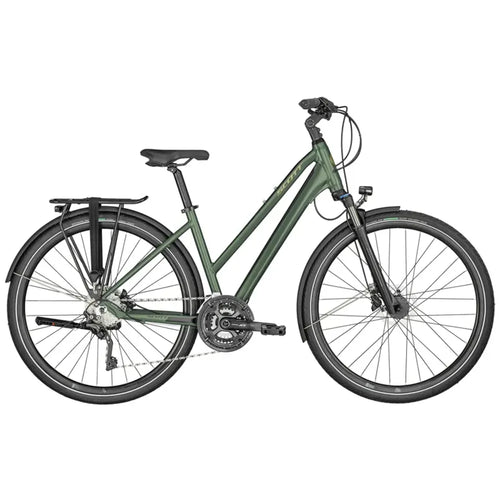2023 Scott Sub Sport 10 Women's Hybrid Bike in Green