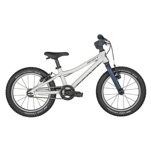 2025 Scott Scale RC 160 16 Inch Kids Bike In Raw Alloy