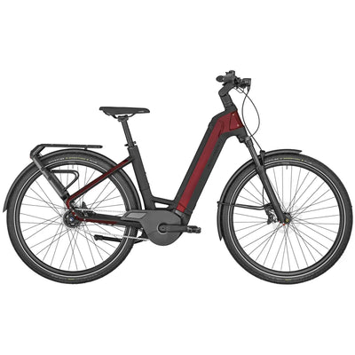 2024 Bergamont E-Ville Expert Electric Step Through Hybrid Bike in Red
