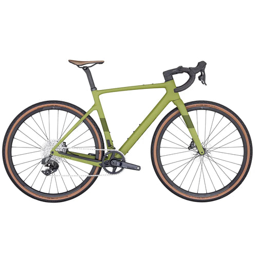 2024 SCOTT Addict Gravel 30 Rival eTap AXS Gravel Bike in Green