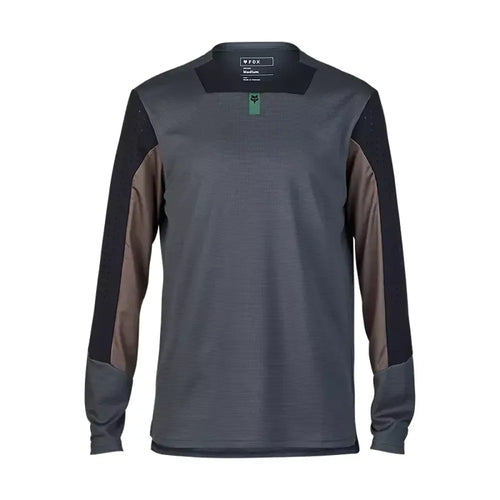 Fox Racing Defend Long Sleeve Jersey in Grey