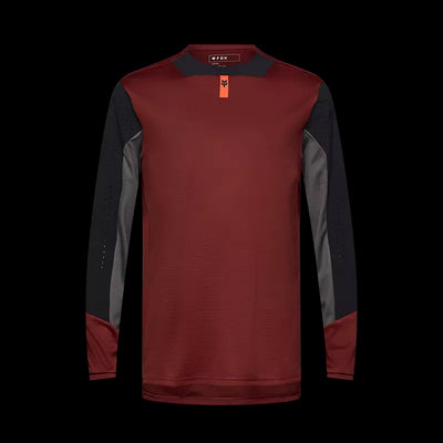 Fox Racing Defend Long Sleeve Jersey in Rust