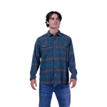 Fox Racing Survivalist Core Flannel Long Sleeve Shirt in Blue