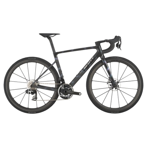 2025 SCOTT Addict RC Ultimate Carbon Road Bike in Sunbeam Black