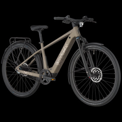 Bergamont Helix 10 Belt Electric Hybrid Bike In Warm Silver-image-3