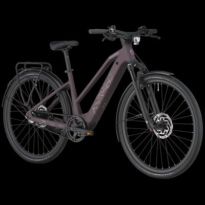 Bergamont Helix 10 Belt Slope Electric Hybrid Bike In Dusky Purple-image-3