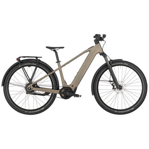 Bergamont E-Revox Tour 10 Belt Electric Mountain Bike In Warm Silver