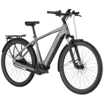 Bergamont E-Horizon Tour 35 Belt Electric Hybrid Bike In Titanium Silver-image-3