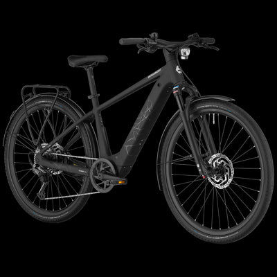 Bergamont Helix 20 Electric Hybrid Bike In Black Matt-image-3