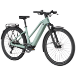 Bergamont Helix 20 Slope Electric Hybrid Bike In Sage Green-image-3